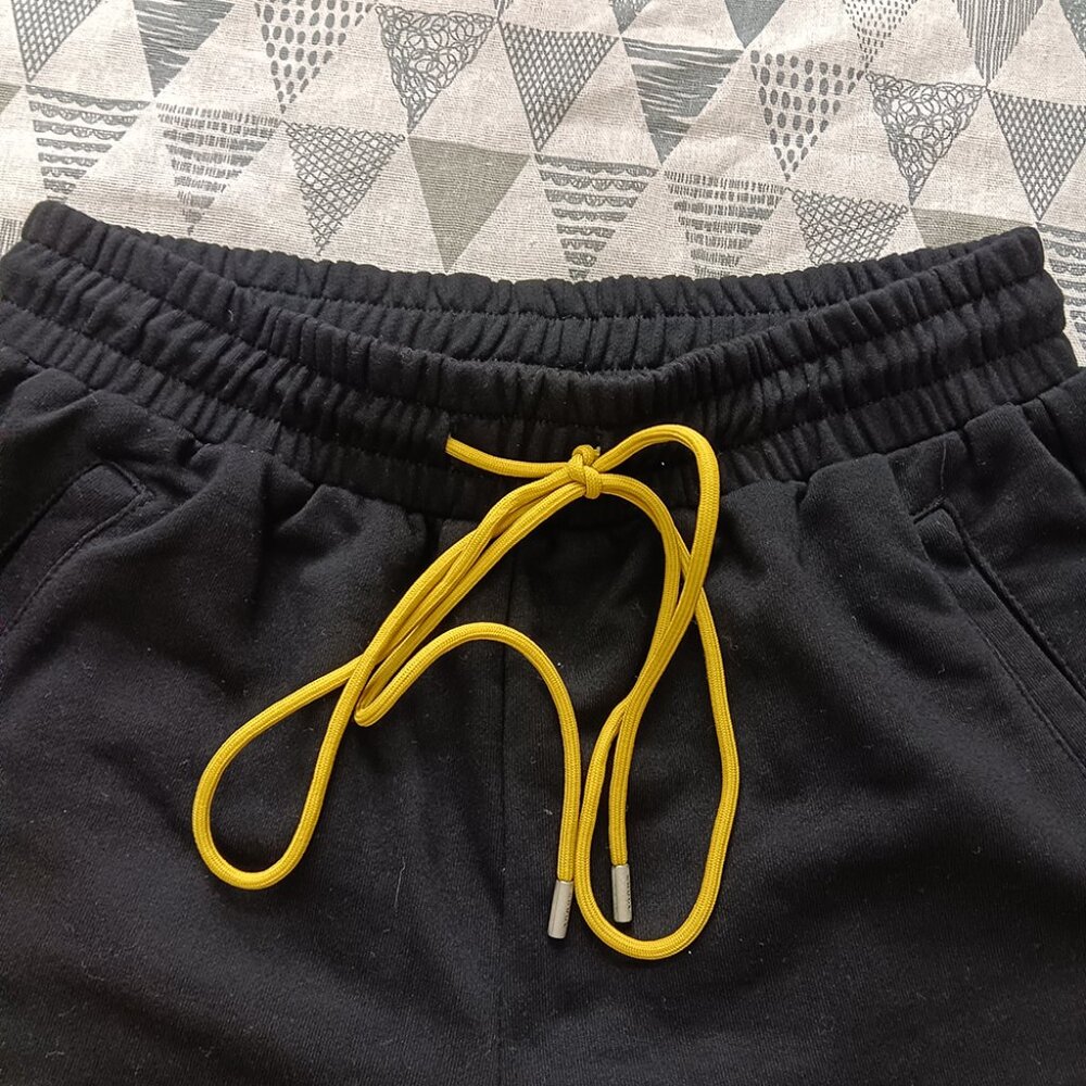 Rhude  Military Twill Emboiered Logo Shorts Black - Picture 2 of 5